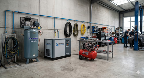 Sistema de ar comprimido industrial